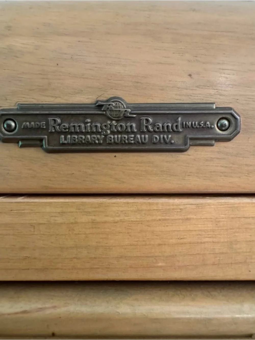 Vintage Remington Rand Library Bureau 45 Drawer Card Catalog Cabinet on Legs